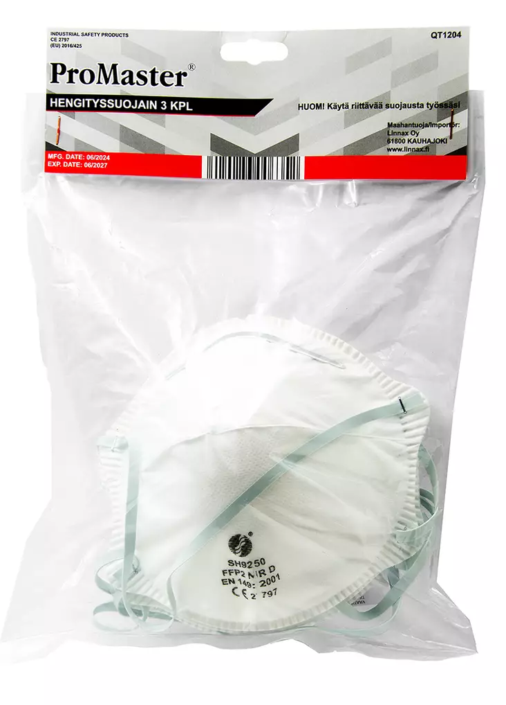 HENGITYSSUOJAIN 3KPL FFP2 - P2 luokan hengityssuojaimet - 706 - 1