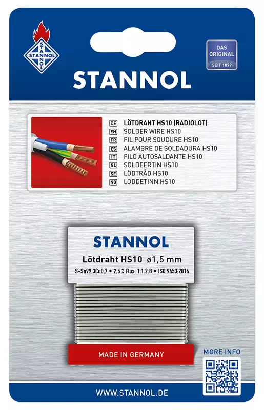 JUOTOSTINA KORTISSA 1,5MM/14G LYIJYTÖN - Juotoskolvit, tinat ja liimapistoolit - 7006 - 1