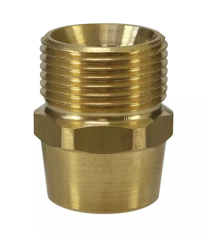 KAKSOISNIPPA M22x1,5U - 1/4"S MESSINKI - Clen kaksoisnipat ja liittimet - 10946 - 1