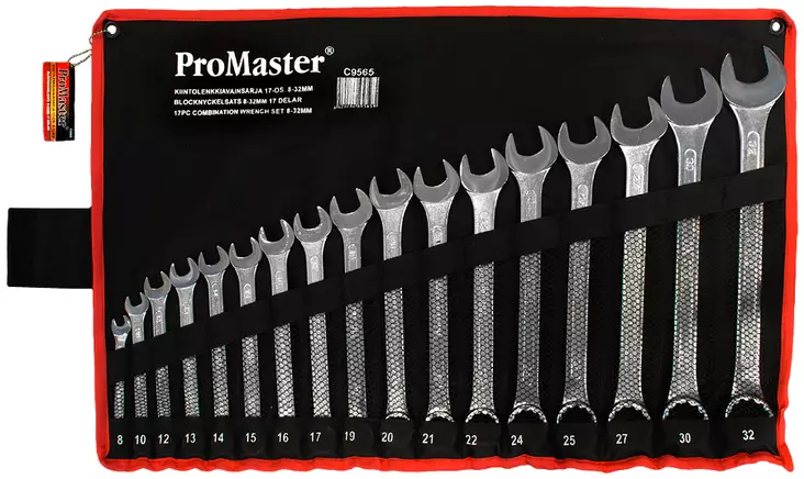 KIINTOLENKKIAVAINSARJA 17-OS. 8-32MM - Kiinto- ja räikkälenkkisarjat - 2506 - 1