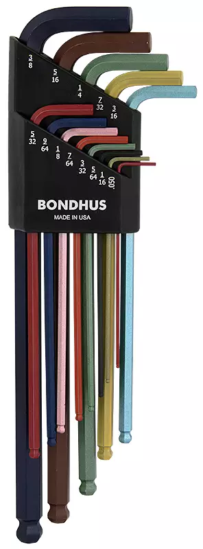 KUUSIOAVAINSARJA 0.050-3/8" PALLOPÄÄ TUUMA ERIKOISPITKÄ - Kuusiokoloavaimet ja sarjat - 6456 - 1