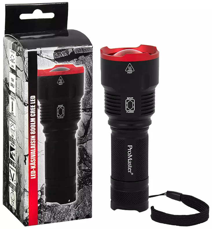 LED-KÄSIVALAISIN 800LM 10W XML2 - Käsivalaisimet - 6206 - 1