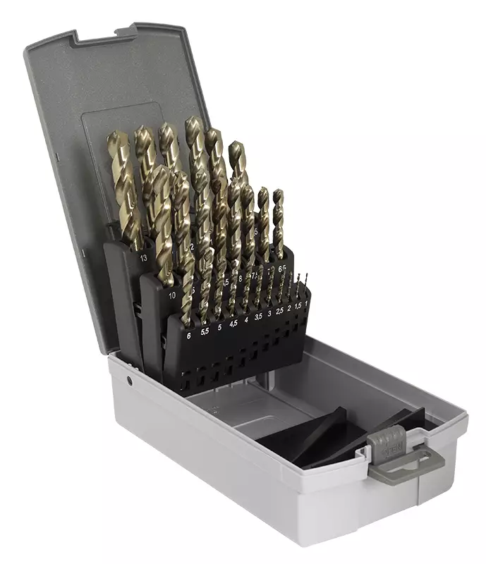 METALLIPORANTERÄSARJA 1-13MM HSS-CO5 MUOVIRASIA - Kierukkaporasarjat HSS-Co5 - 8466 - 1