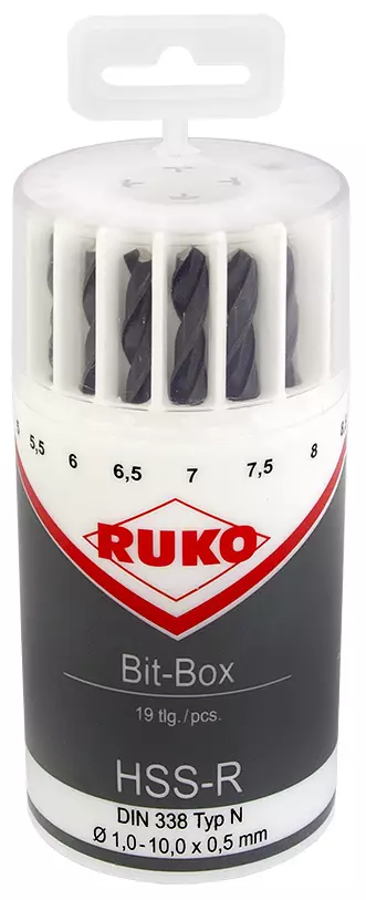 METALLIPORANTERÄSARJA HSS-R 19-OS.1-10MM - Kierukkaporasarjat HSS - 4076 - 1