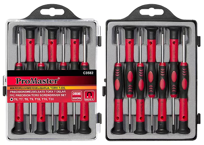 MIKRORUUVIMEISSELISARJA TORX 7-OS. - Ruuvitalttasarjat - 2936 - 1