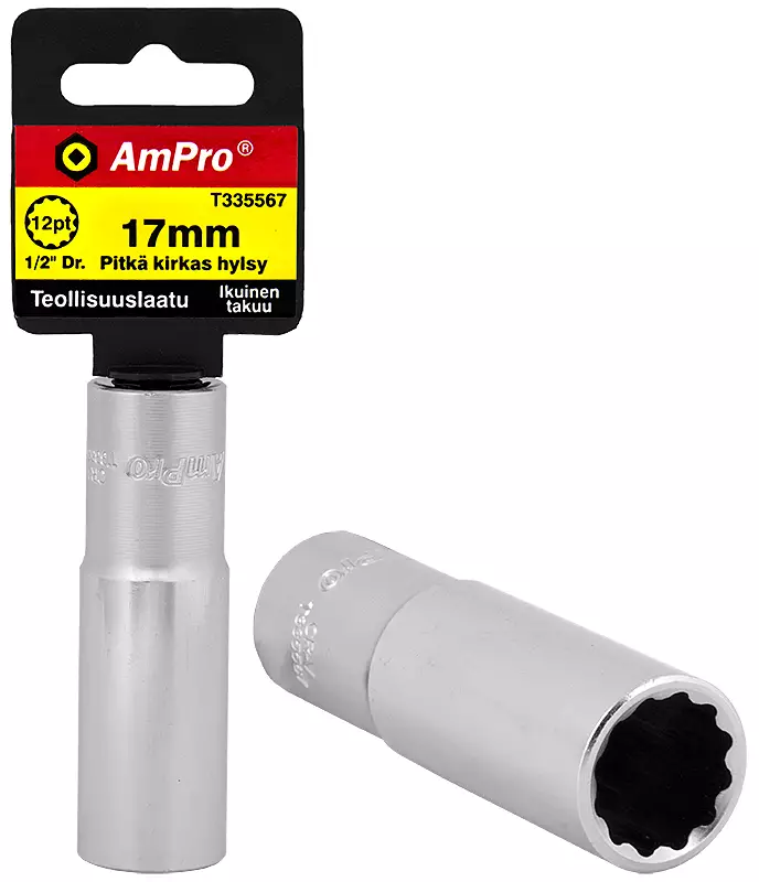 PITKÄT HYLSYT 1/2" 12PT AmPro - Hylsyt 1/2" - 6046 - 1