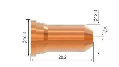 PLASMA SUUTIN 110-120A, 10 KPL - Plasma-Polttimet ja kulutusosat - 17516 - 1
