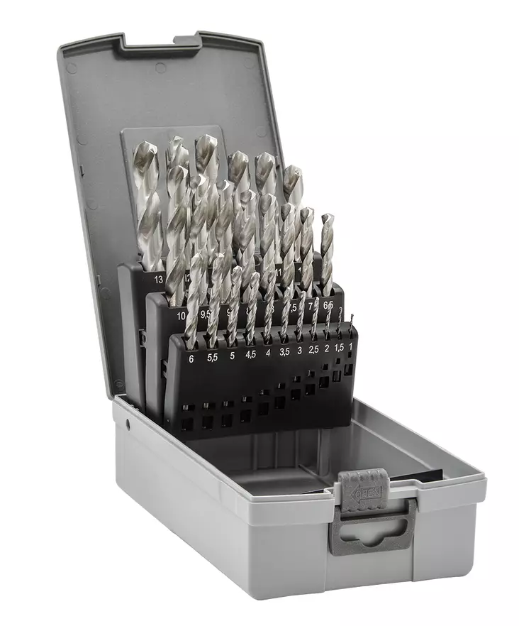 PORANTERÄSARJA HSS-G 25-OS 1-13MM DIN 338 - Kierukkaporasarjat HSS-G - 19526 - 1