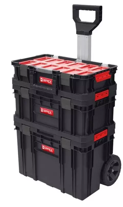 QBRICK TYÖKALUPAKKI 3 LAATIKOLLA JA PYÖRILLÄ - Työkalupakit, -taskut ja -lokerikot - 30846 - 1