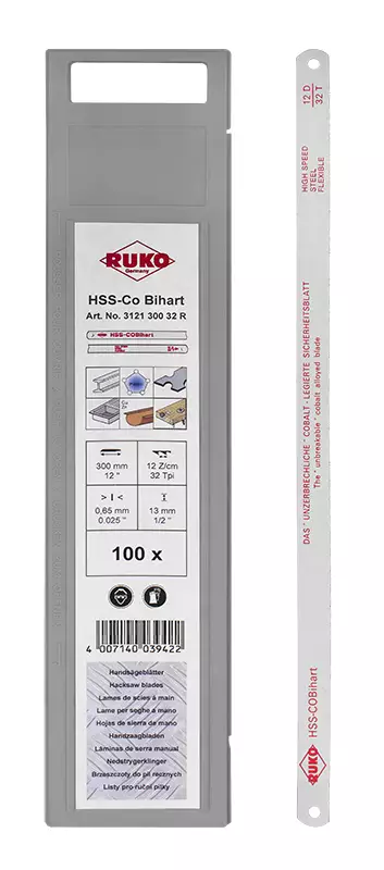RAUTASAHANTERÄ 300X13MM 32H HSS-Co BIHARD - Käsisahat ja terät - 8566 - 1
