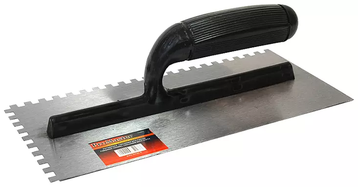 TERÄSLIIPPA 120X270MM HAMMASTETTU - Tapetointi- ja muuraustyökalut - 2546 - 1