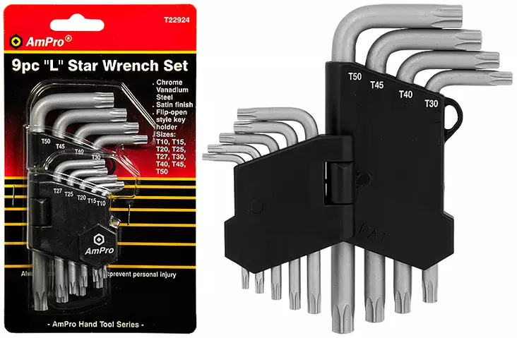 TORX-AVAINSARJA 9-OS. CRV - Torx ja XZN-avaimet ja sarjat - 3006 - 1