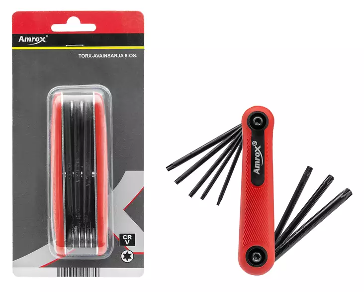 TORX-AVAINSARJA LINKKARI 8-OS. CRV - Torx ja XZN-avaimet ja sarjat - 19096 - 1