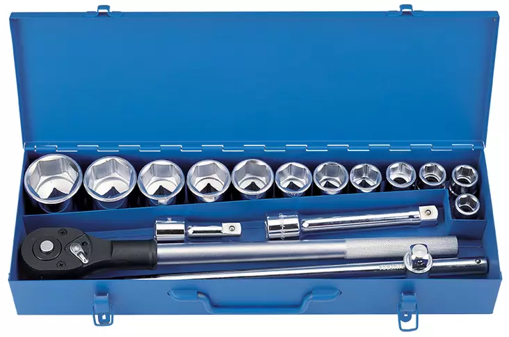 TYÖKALUSARJA 3/4" 16-OS - Hylsysarjat3/4" vääntiöllä - 7496 - 1