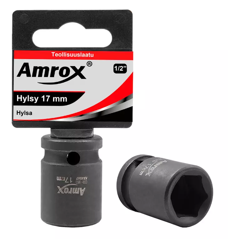 VOIMAHYLSYT 1/2" 6PT Amrox - Voimahylsy 1/2" pitkä - 15816 - 1