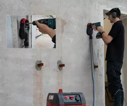 BOHRFIXX 60 PLUS Betonipöly Poraussuulake - Clen imureiden suulakkeet - 18637 - 2