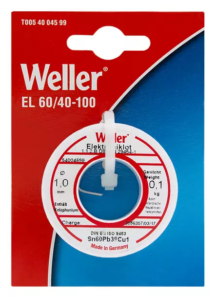 ELEKTRONIIKKATINA 1,0MM/100G - vain ammattikäyttöön - Ammattitinat, lyijylliset - 14327 - 1