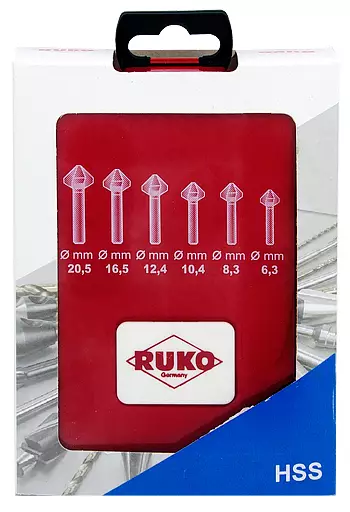 KÄRKIUPOTINSARJA 6-OS. HSS 6.3-20.5MM - Kärkiupottimet ja jyrsinterät - 3157 - 2