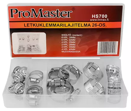 LETKUKLEMMARILAJITELMA 26-OS. - Sähkötarvikkeet - 1487 - 1