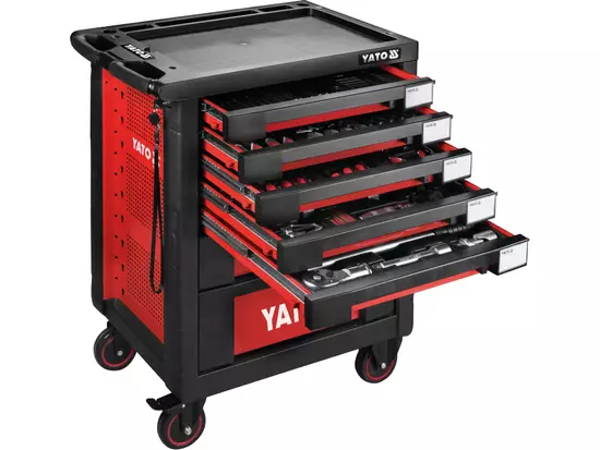 RASKAAN KALUSTON VAUNU 7 LAATIKKOA 165-OS. - Työkaluvaunut ja kalusteet - 27387 - 1