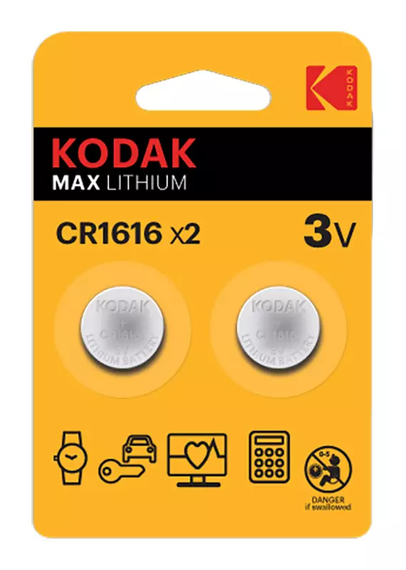 ELEKTRONIIKKAPARISTO CR1616 3V 2KPL - Outlet - 14027 - 1