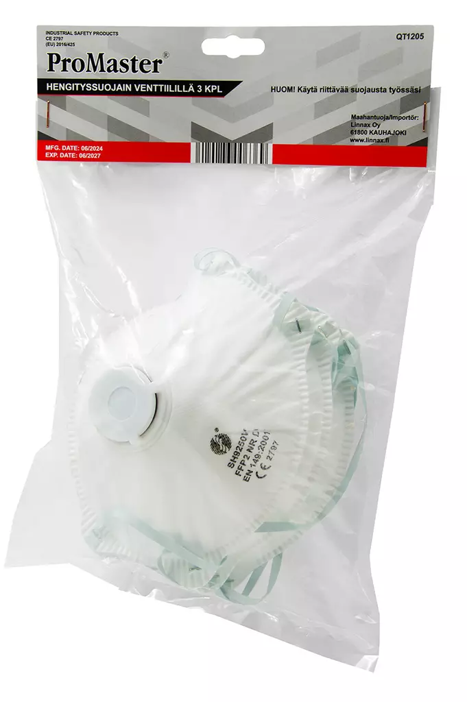 HENGITYSSUOJAIN VENT. 3KPL FFP2 - P2 luokan hengityssuojaimet - 707 - 1