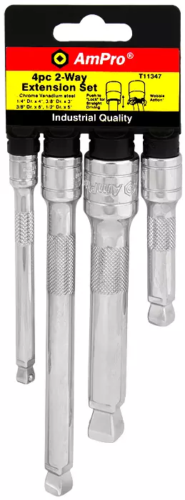 JATKOVARSISARJA 1/4",3/8"x2,1/2" 4-OS - Jatkovarret, vääntimet ja adapterit - 527 - 1