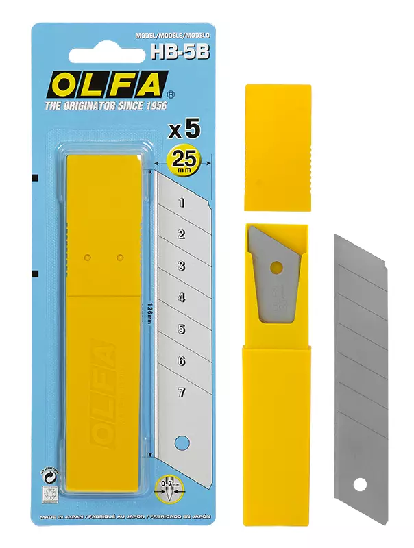 KATKOTERÄVEITSEN VARATERÄT 25MM 5KPL - Veitset ja varaterät - 7107 - 1