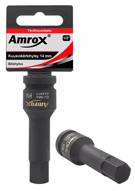 KUUSIO-VOIMAKÄRKIHYLSYT 1/2" Amrox - Kuusiokolo- ja torx voimahylsyt - 15827 - 1