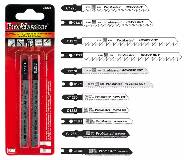 KUVIOSAHANTERÄT BI-METALLI & HM ProMaster - Kuvio- ja puukkosahanterät - 4627 - 1