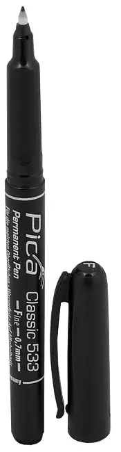 MERKINTÄTUSSI MUSTA OHUT "F" - Merkintätuotteet - 5497 - 1