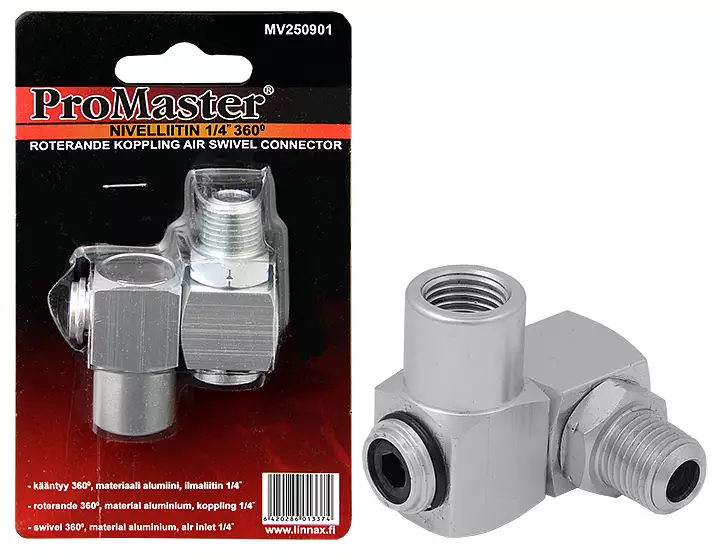 NIVELLIITIN 1/4" 360AST - Paineilmaliittimet - 2857 - 1