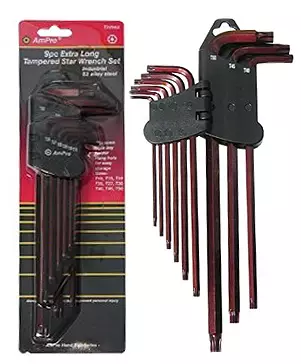 PITKÄ TORX-AVAINSARJA 9-OS. S2 REIÄLLÄ - Torx ja XZN-avaimet ja sarjat - 1467 - 1