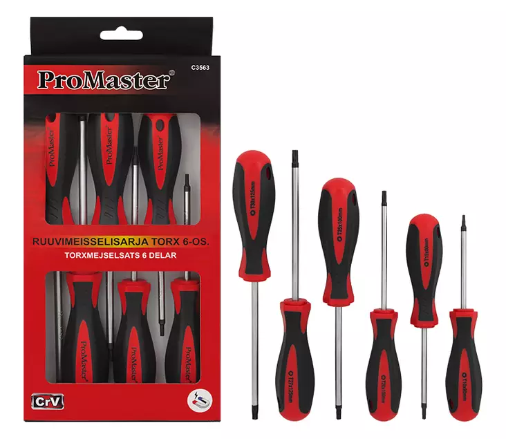 RUUVIMEISSELISARJA TORX 6-OS. - Ruuvitalttasarjat - 2667 - 1
