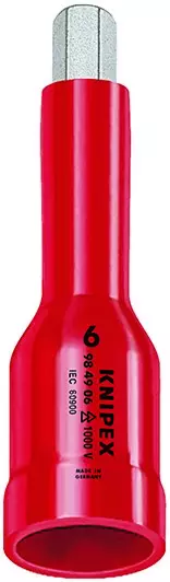 VDE-KUUSIOKÄRKIHYLSYT 1/2" Knipex - Muut VDE-työkalut - 8197 - 1