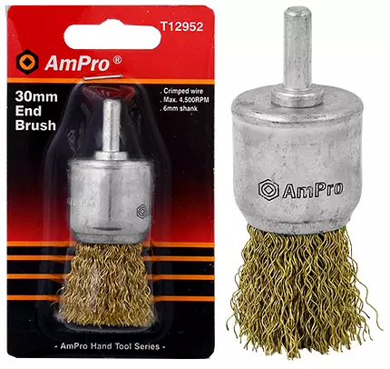 VIIMEISTELYPYÖRÖPUHDISTAJA 6MM/30MM - Teräsharjalaikat ja - harjat - 847 - 1