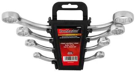 KAARISILMUKKA-AVAINSARJA 4-OS. 8-22MM - Piippuavaimet, lenkit ja avolenkit - 7078 - 1