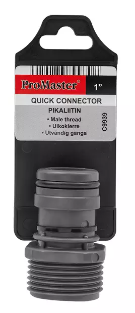 PIKALIITIN UROS 1'' ULKOKIERTEELLÄ - Puutarhaliittimet, -pistoolit ja -letkut - 34638 - 1