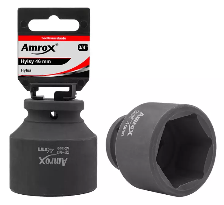 VOIMAHYLSYT 3/4" 6PT Amrox - Voimahylsyt 3/4" - 15818 - 1