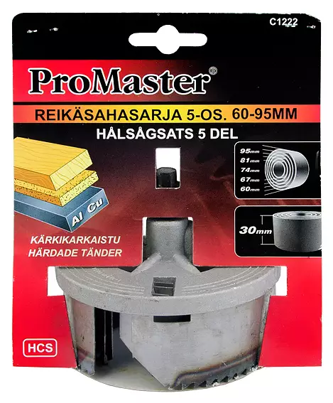 REIKÄSAHASARJA 5-OS. 60-95MM - Reikäsahasarjat - 2268 - 1