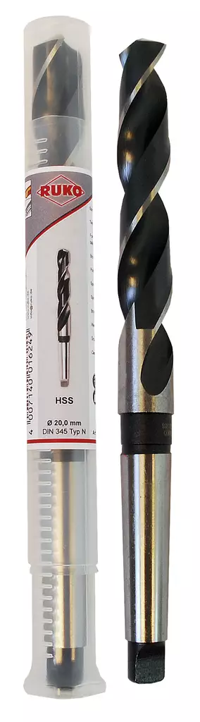 METALLIPORANTERÄT HSS MORSE MK1/MK2/MK3 RUKO - Kartiovartiset poranterät - 4668 - 1