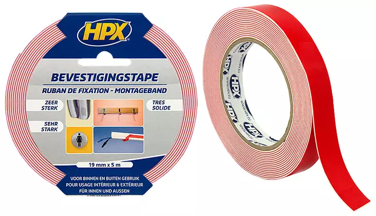 KAKSIPUOLINEN ASENNUSTEIPPI 19MM X 5M - Eristys- ja kaksipuoleiset teipit - 5218 - 1