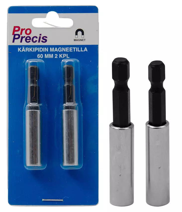 KÄRKIPIDIN MAGNEETILLA 60 MM 2 KPL - Ruuvauskärjet ja -sarjat - 6968 - 1