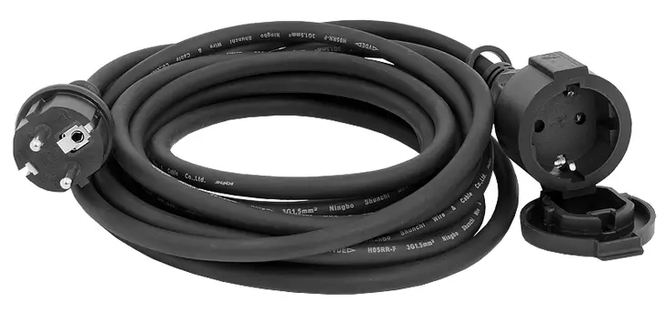 KUMIJATKOJOHTO 3G1.5 5M 1-OS. - Jatkojohdot - 4858 - 1