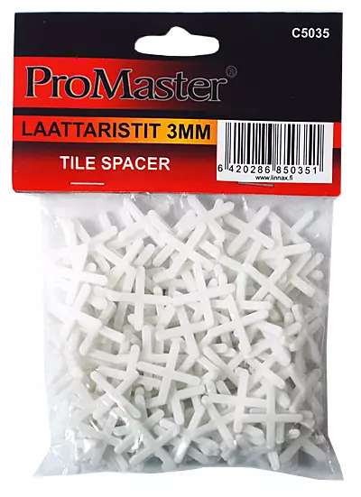 LAATTARISTIT 3MM 60KPL - Laminaatti-, laatoitus- ja kipsityökalut - 1718 - 1