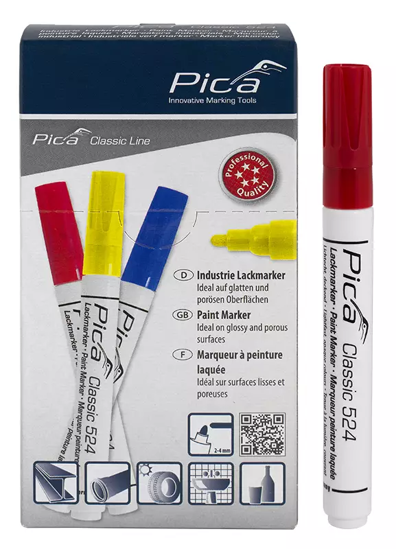 MAALITUSSI PUNAINEN 2-4MM - Merkintätuotteet - 7778 - 1