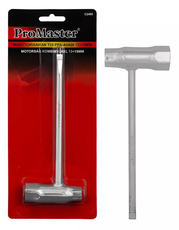 MOOTTORISAHAN TULPPA-AVAIN 13+19MM - Kirveet ja metsurintyökalut - 13168 - 1