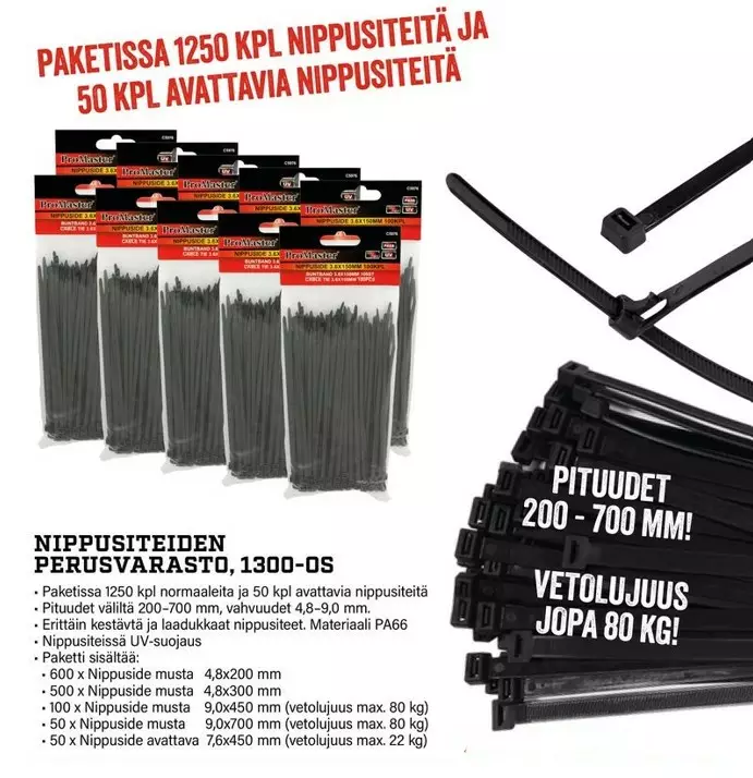 NIPPUSITEET PERUSVARASTO PAKETTI - Nippusiteet - 31408 - 1