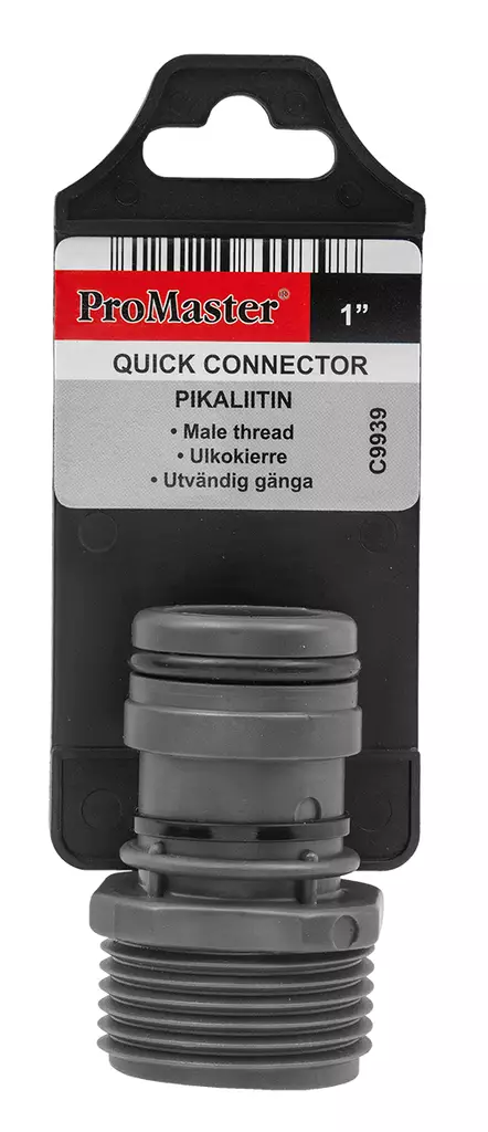 PIKALIITIN UROS 1'' ULKOKIERTEELLÄ - Puutarhaliittimet, -pistoolit ja -letkut - 34638 - 1