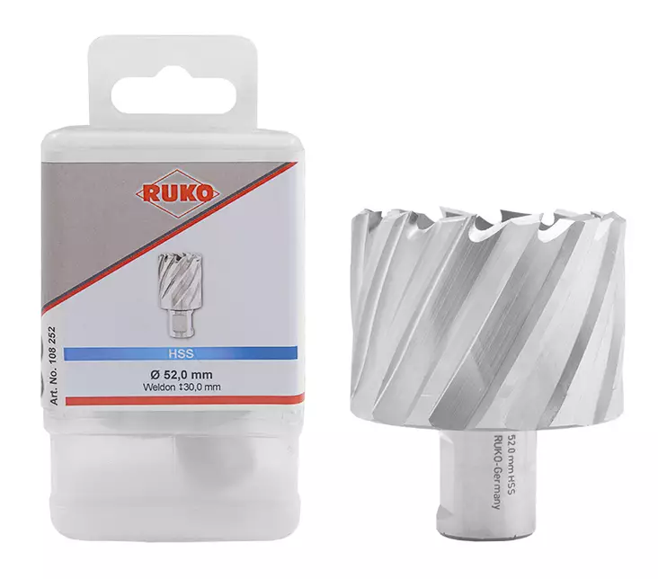 PORAJYRSIN 52MM HSS WELDON-KIINNITYS - Reikäsahat - 13798 - 1